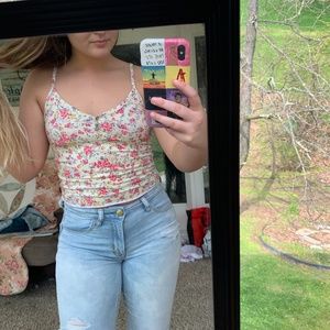 Rue 21 cropped floral tank